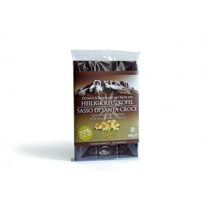 Zartherbe Schokolade mit Nuss-Mix 100 gr