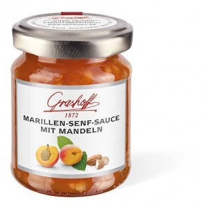 Marillen-Senf-Sauce mit Mandeln 125 ml